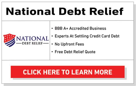 credit card relief programs government of usa