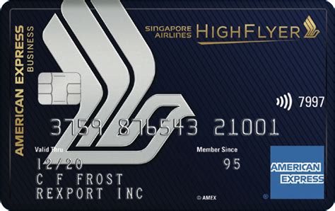 credit card with singapore airlines points