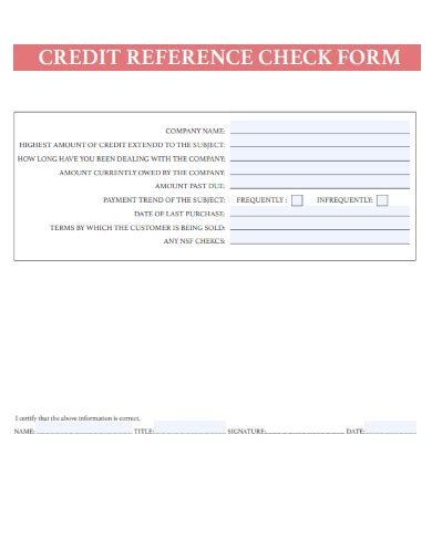 credit reference check free