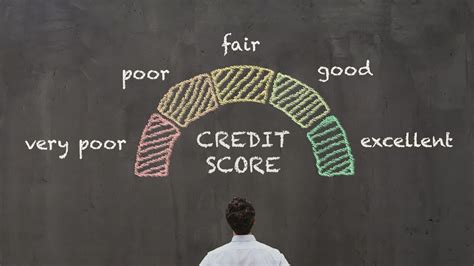 Man looking stressed at a credit score screen