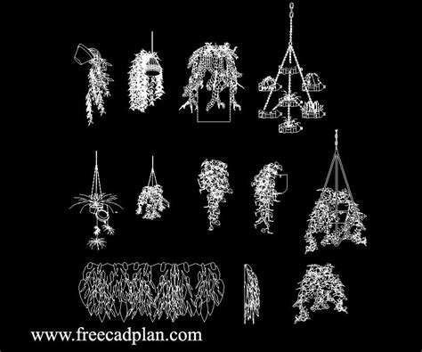 Creeper Plants Autocad Block