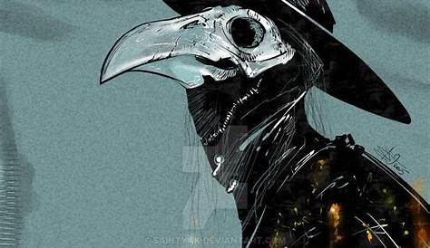 Creepy Plague Doctor Mask Drawing , , Scary s