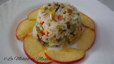 crema de arroz con frutas