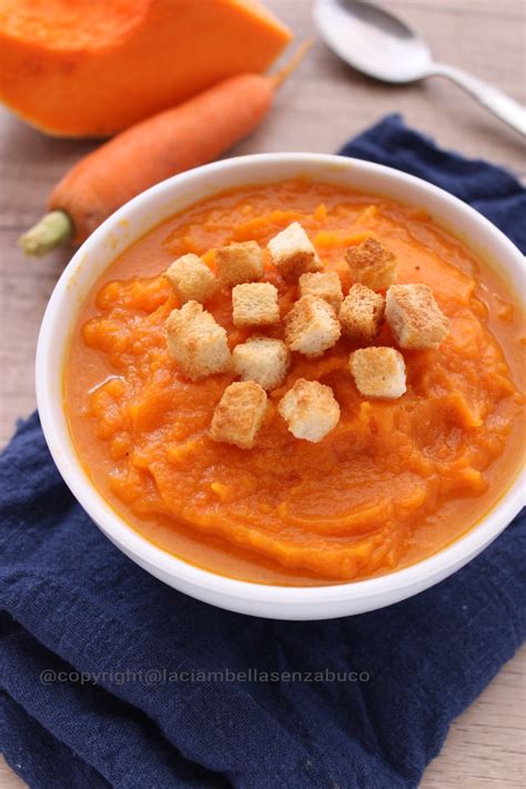 crema di zucca e carote