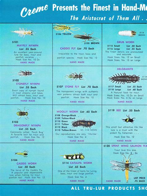 Creme Lure Catalog