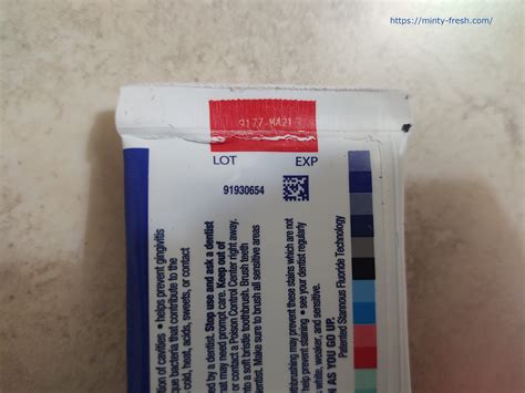 Crest Toothpaste Expiry Date