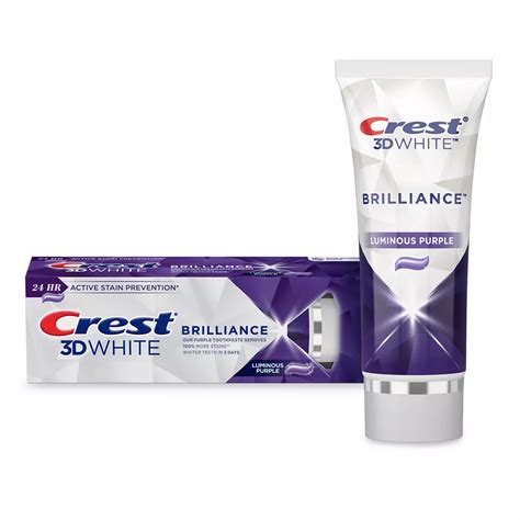 Crest Toothpaste Purple Box