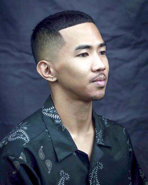 crew cut fade asian