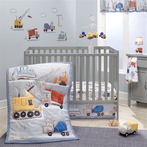 Crib Bedding Trucks
