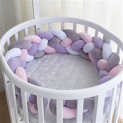 Crib Bumper Knotted Braided
