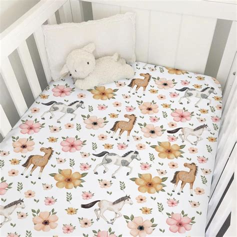 Crib Horses Sheets