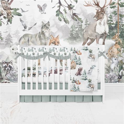 Crib Sheets Forest
