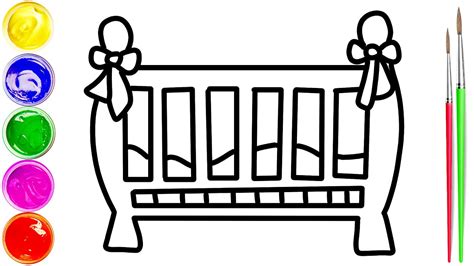 Crib Simple Drawing