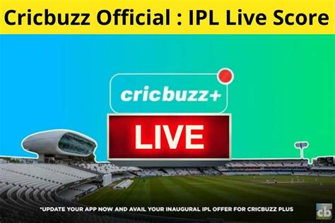 cricbuzz cricket live score today match ipl