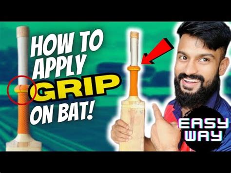 Cricket Bat Apply Grip