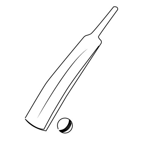 cricket bat design drawing