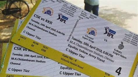 cricket match ticket price in india
