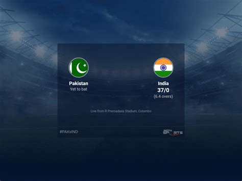 cricket score live india vs pakistan
