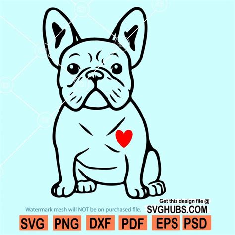 19+ Free French Bulldog Svg Background Free SVG files Silhouette and