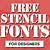 cricut maker stencil fonts truetype