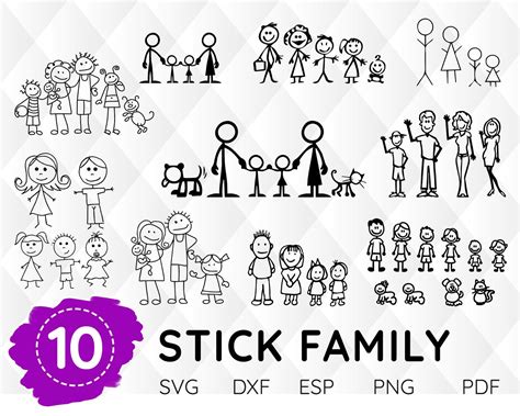 129+ Cricut Stick Family SVG Download Free SVG Cut Files Freebies