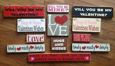 Cricut Valentines Projects Wood Signs