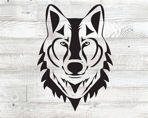 Svg For Silhouette DXF Svg For Cricut Wolf Svg File EPS Wolf Stencil