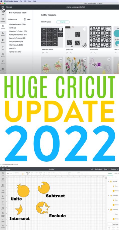 cricut design space update 2022