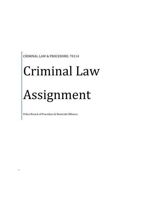 Criminal Law 2 Assignment 2 questions and memo PART A Criminal Law 2