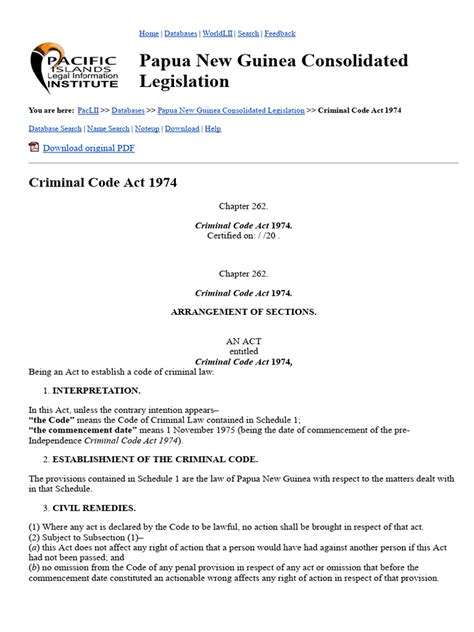 criminal code act 1989