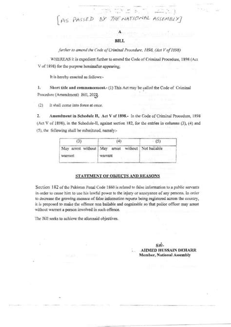 criminal procedure code amendment bill 2023