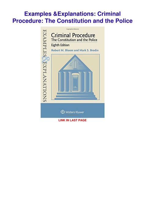 criminal procedure examples and explanations pdf