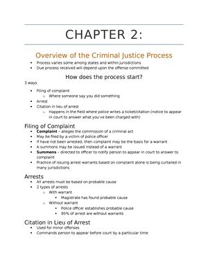 criminal procedure study guide