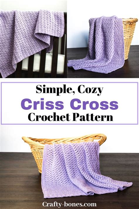 Criss Cross Crochet Blanket Pattern