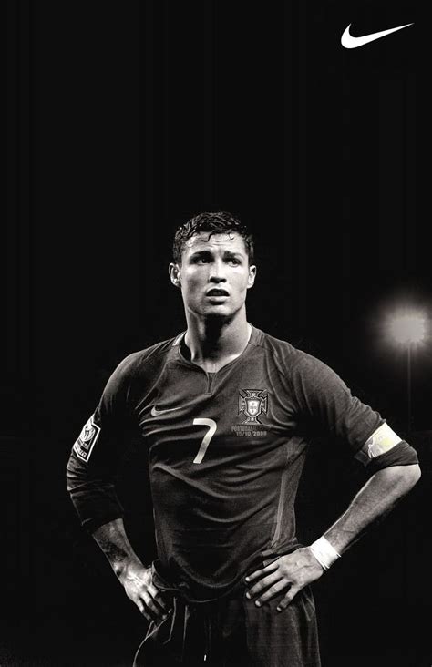 cristiano ronaldo black and white