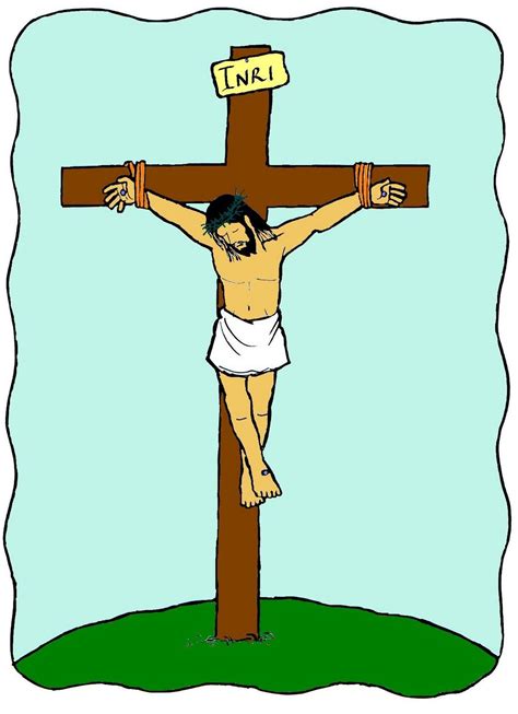 cristo en la cruz dibujo