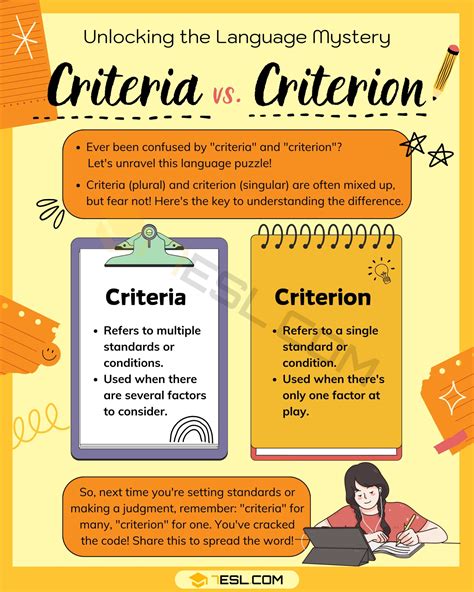 Criteria Definition With Example