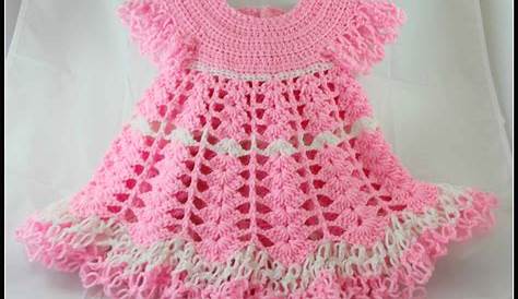 Crochet Baby Clothes Patterns Free Vintage Pattern Frilled Dress Ruffled Dress Yoke