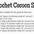 crochet cocoon size chart