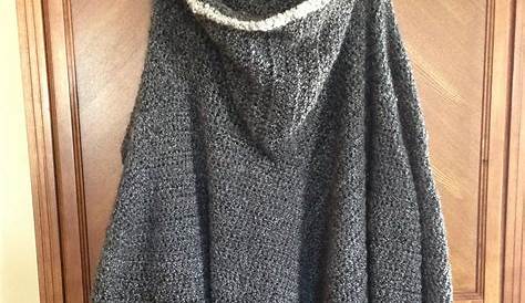 Free Crochet Pattern for Cloak Long Hooded Cape Crochet Pattern