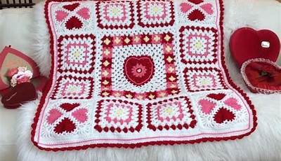 Crochet Valentine Baby Blanket