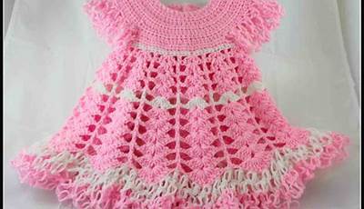 Crochet Valentine Baby Dress