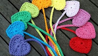 Crochet Valentine Bookmarks