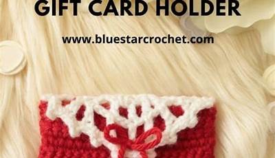 Crochet Valentine Gift Card Holder