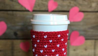Crochet Valentine Koozie