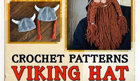 Crochet Viking Helmet pattern Horned helmet with beard PDF | Etsy