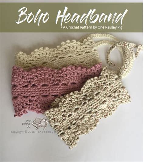 Crochet Boho Headband Pattern