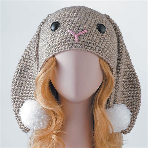 crochet bunny hat adult
