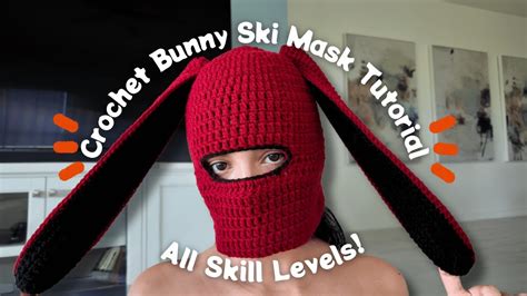 Crochet Bunny Ski Mask Tutorial
