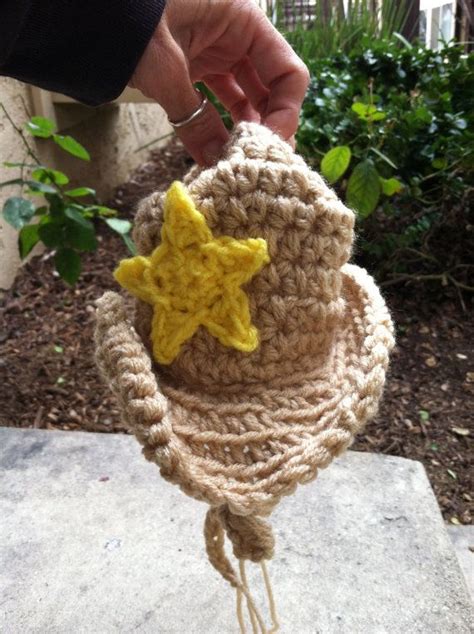 crochet cowboy hat for dog